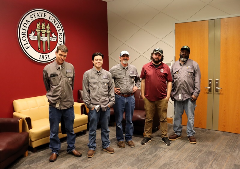 Meet the team: Lee Groves - Maintenance Supervisor, Dillan Ly - Building Trades Technician, Mike Holmes - Maintenance Technician, Stephen Dyal - Controls Technician Team Lead, and James Mitchell - Maintenance Technician